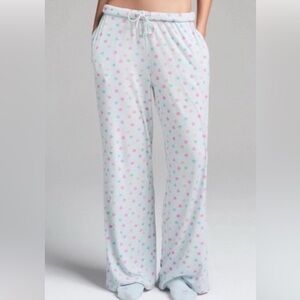 Skims cloud candy heart soft lounge pj pants w/ pockets size large, Brand new